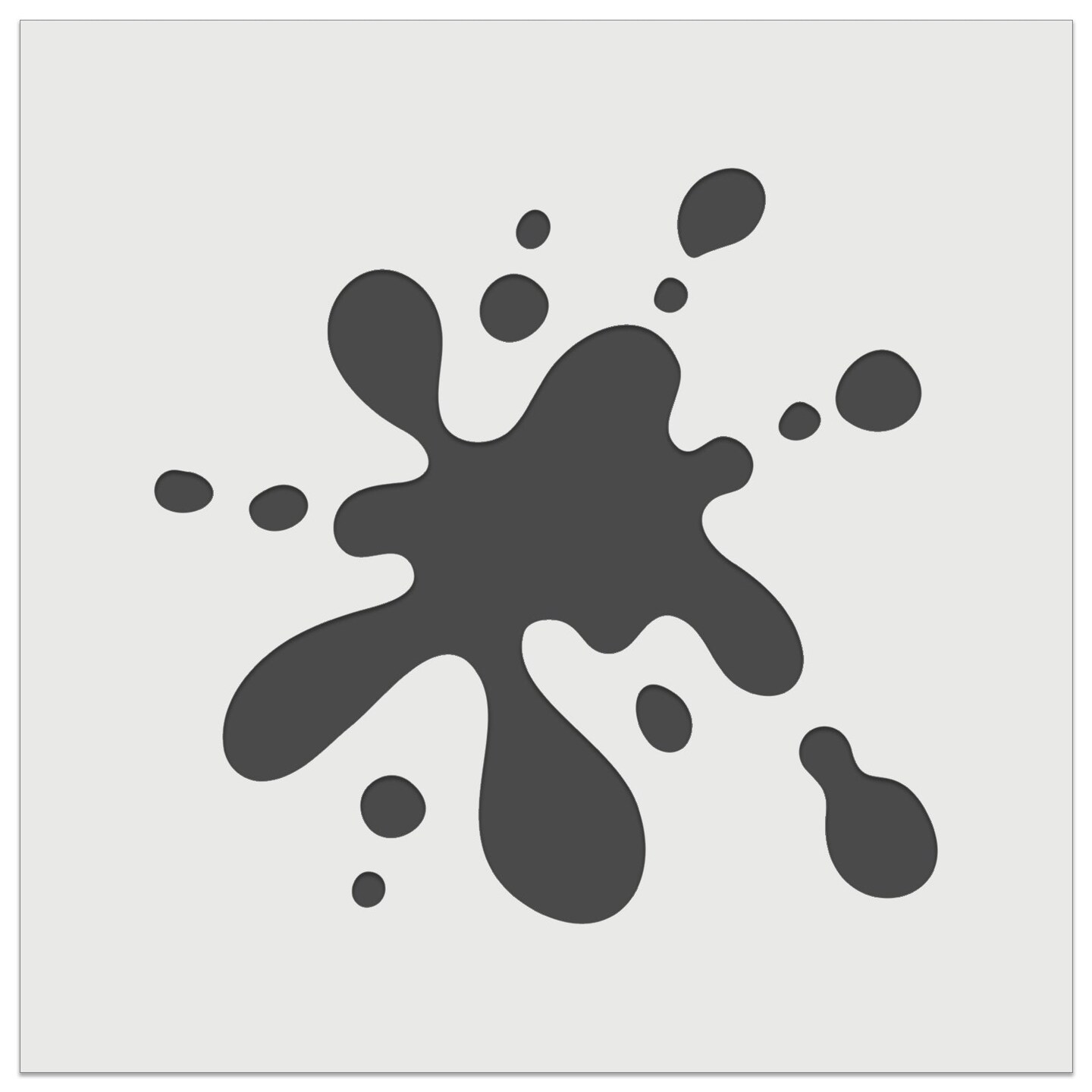 Paint Ink Blood Spatter Splat Drip Wall Cookie DIY Craft Reusable Stencil