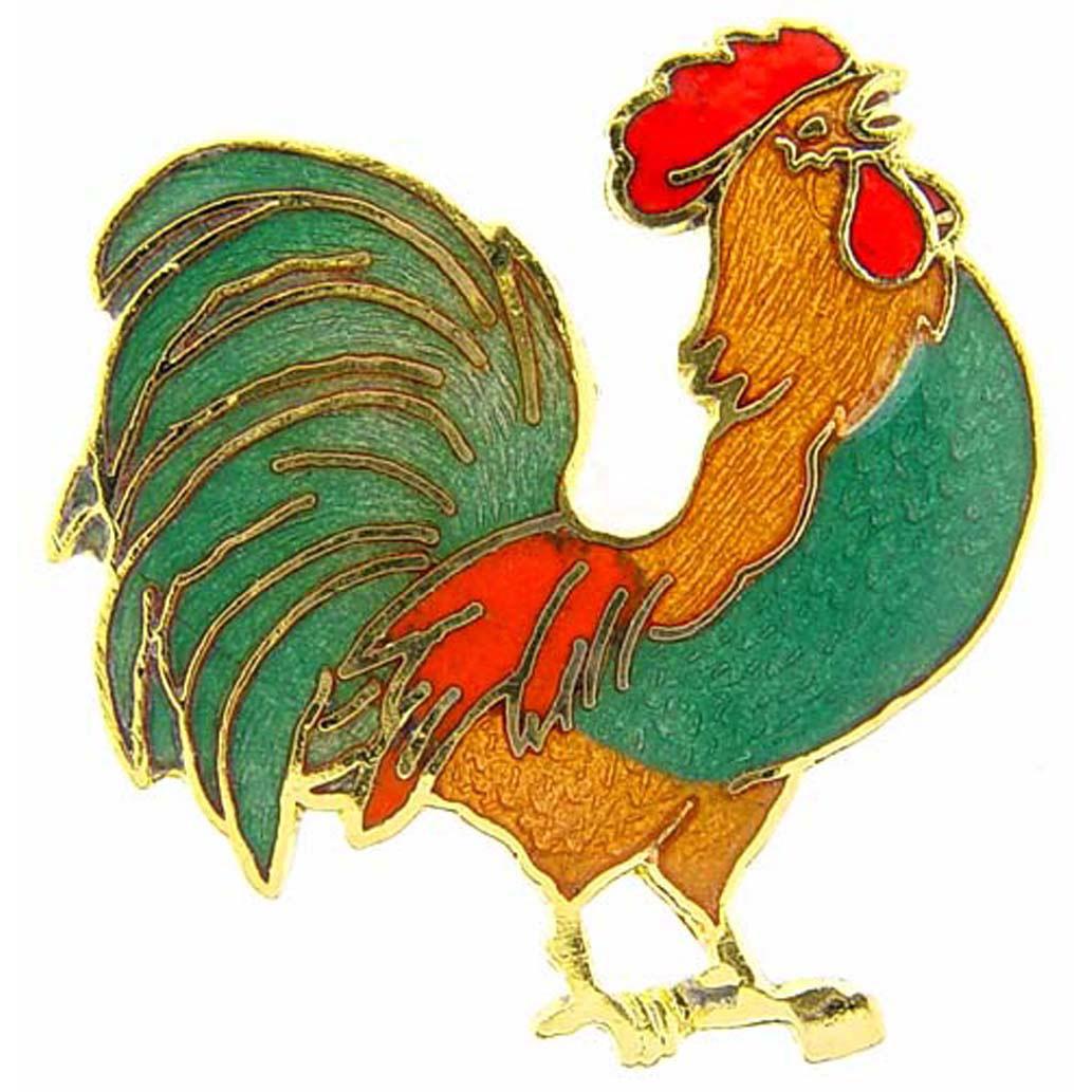 Rooster Pin 1&#x22;