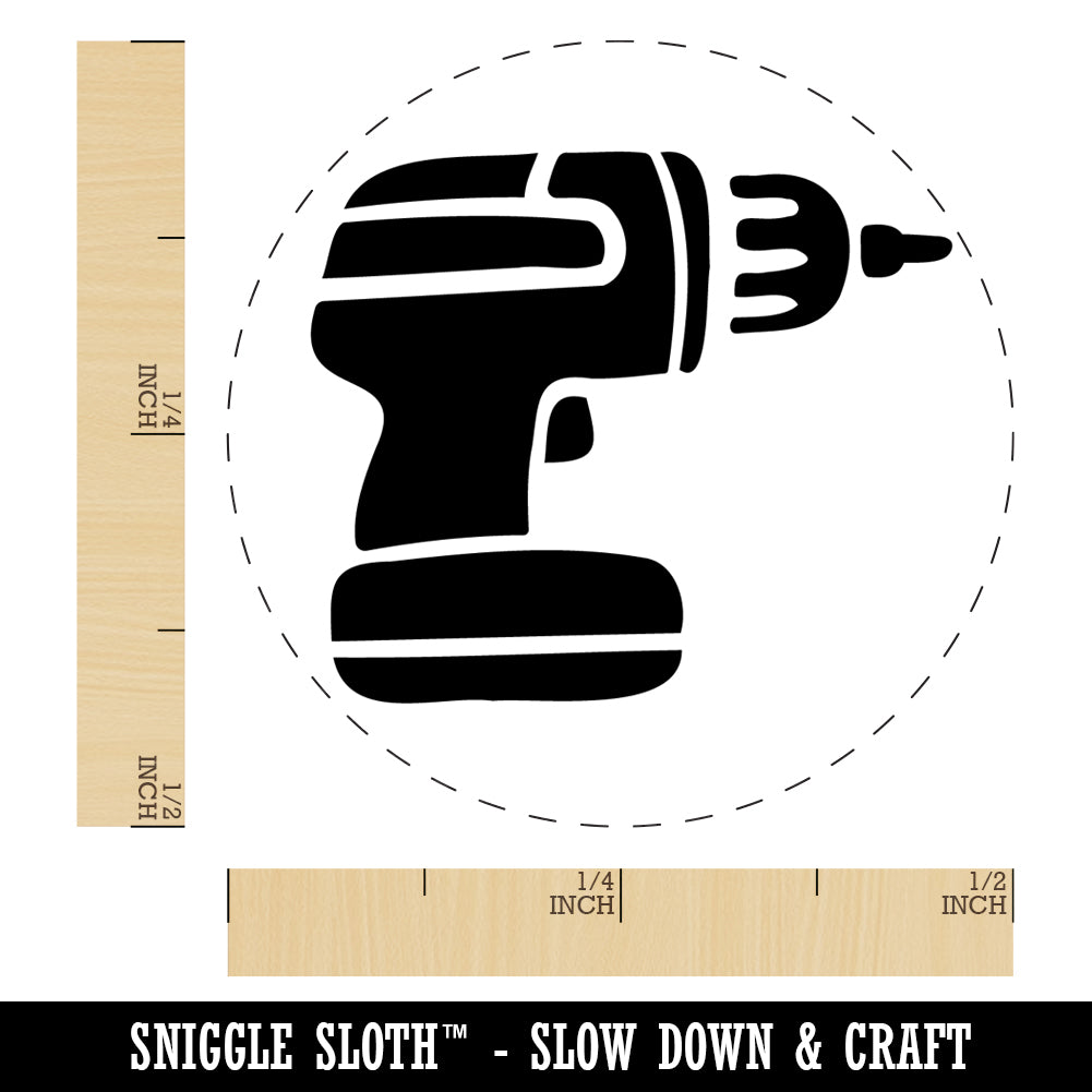 Hand Power Drill Craftsman Tool SelfInking Rubber Stamp Ink Stamper
