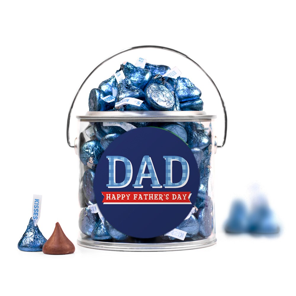 Father's Day Candy Gift with Hershey's Kisses Milk Chocolate - By Just Candy