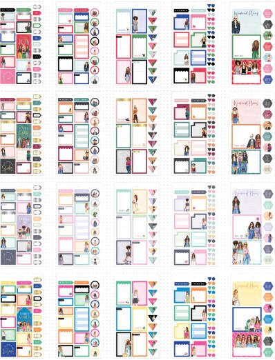 Me & My Big Ideas The Happy Planner Rongrong Stickers Accessory Book 572pcs