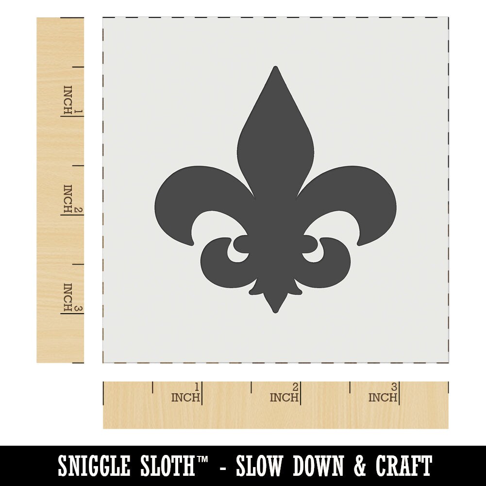 Fleur de Lis Solid Wall Cookie DIY Craft Reusable Stencil