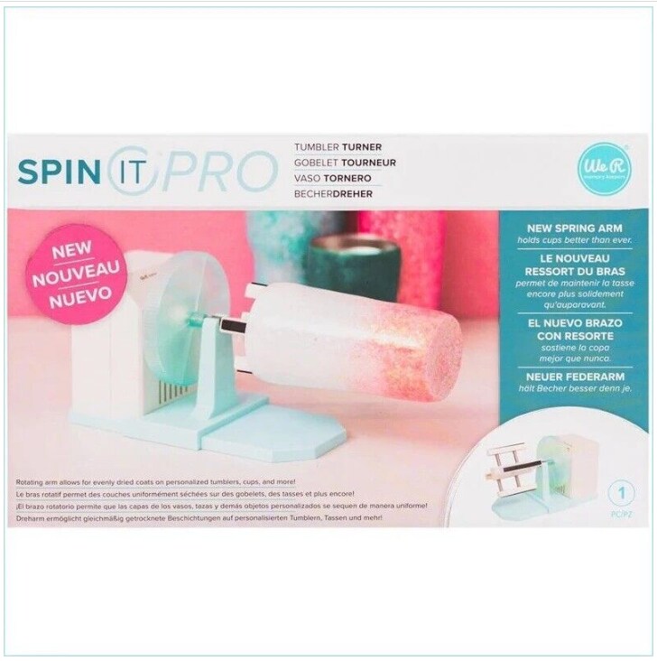 We R Memory Keepers Spin It PRO Tumbler Turner - Rotary Drying Tool 661054