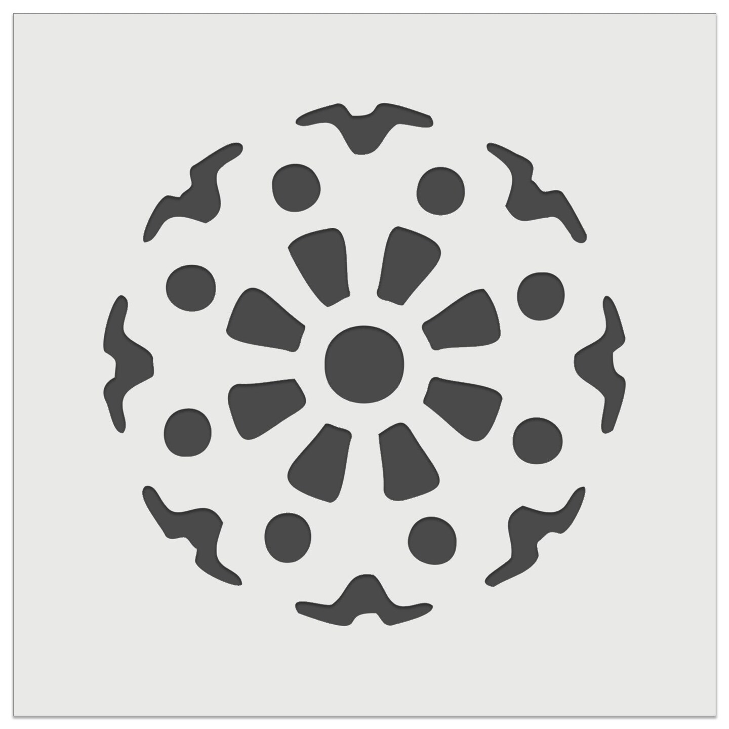 Mechanical Gear Cog Machine Wheel Wall Cookie DIY Craft Reusable Stencil