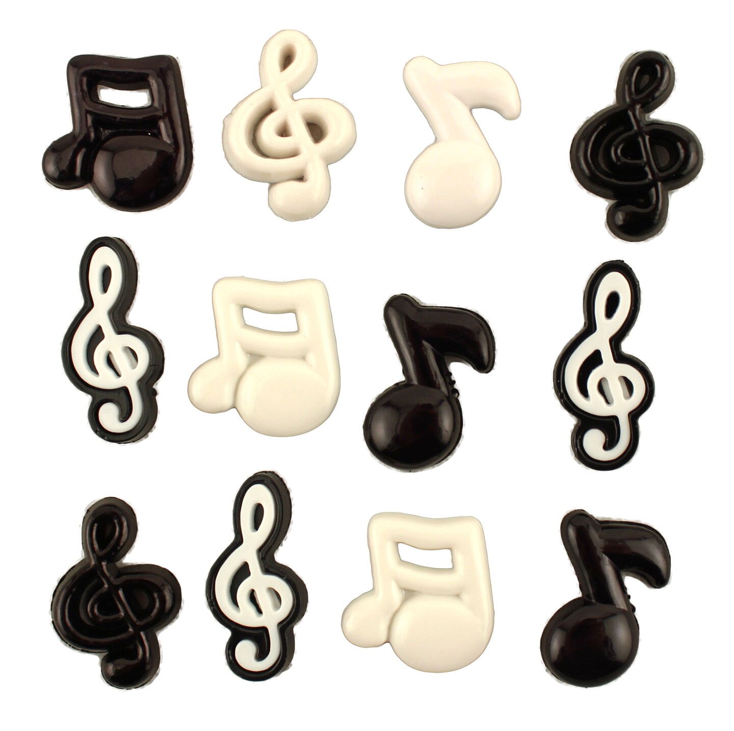 Buttons Galore and More Craft & Sewing Buttons - Music Notes - 36 Buttons