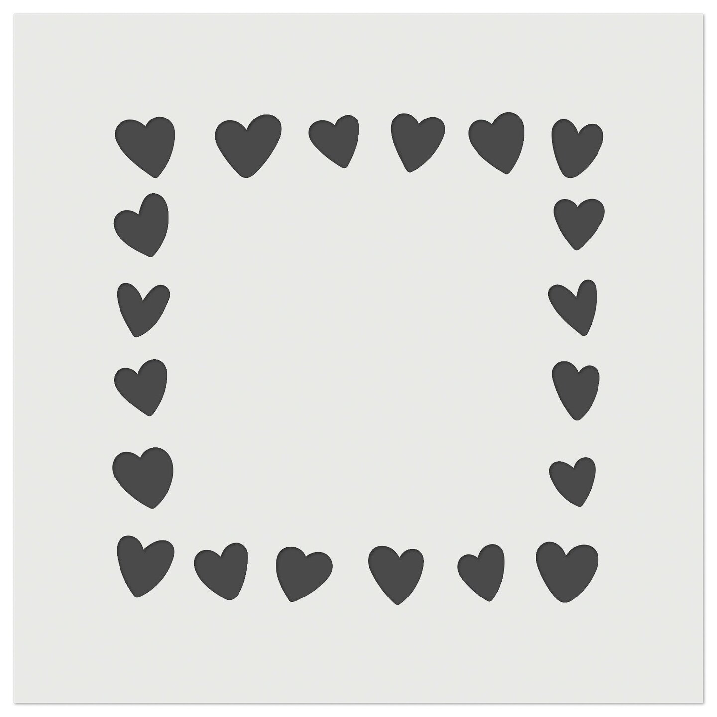 Cute sweet hearts border wall cookie diy craft reusable stencil michaels