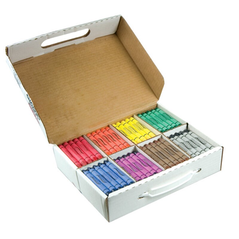 Jumbo Classpack Crayons, 25 Each of 8 Colors, 200/Set - mastersupplyonline