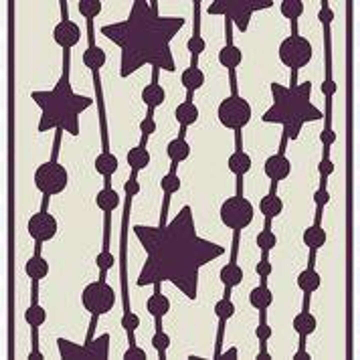 Creative Expressions  Sue Wilson Star Garland Slimline Stencil