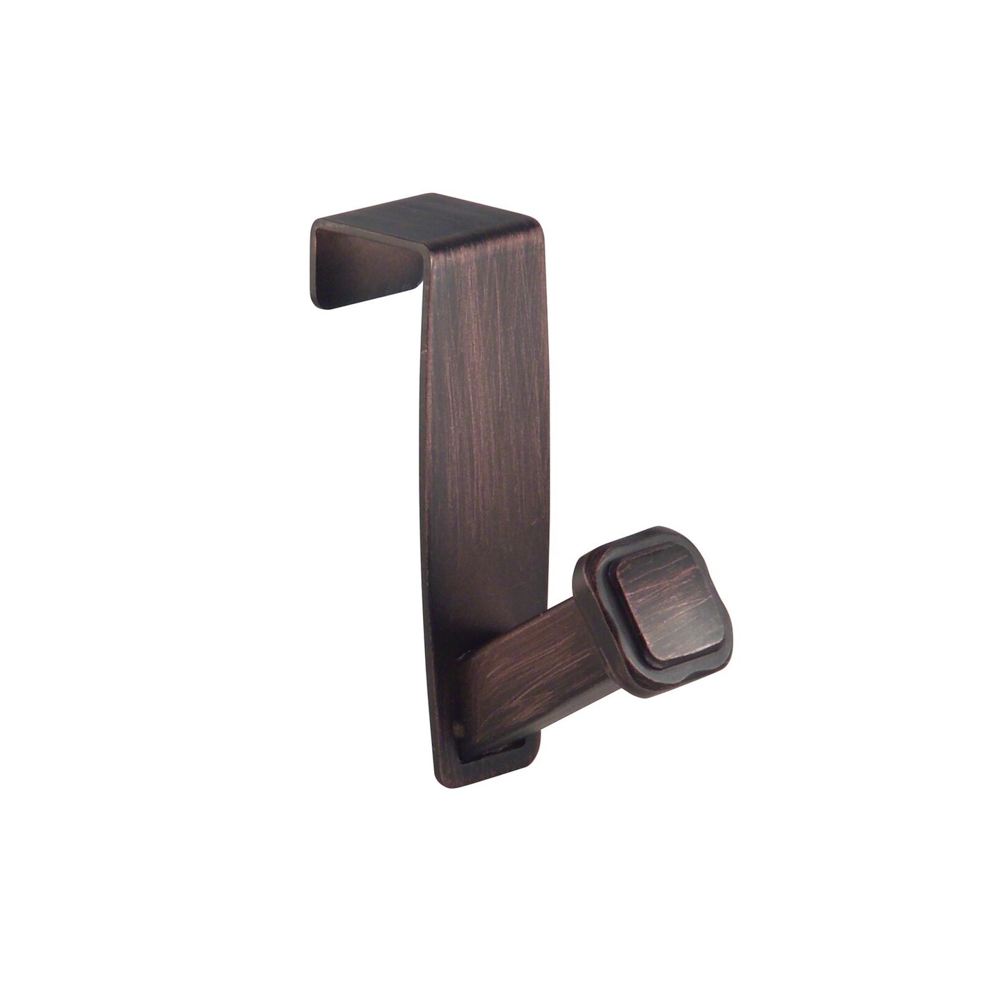 mDesign Metal Over the Cabinet Door Kitchen Hooks for Towels, 3 Pack - Bronze