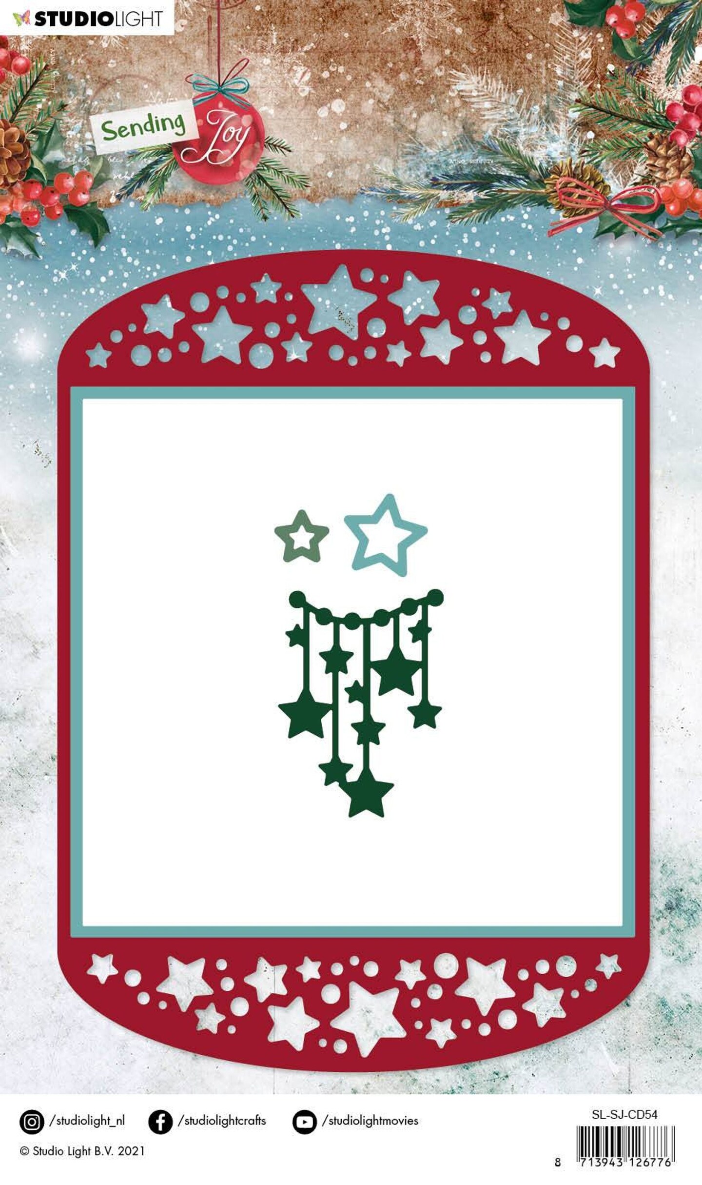 Studio Light SL Cutting Die Card Shape Sending Joy 148x205mm nr.54 ...