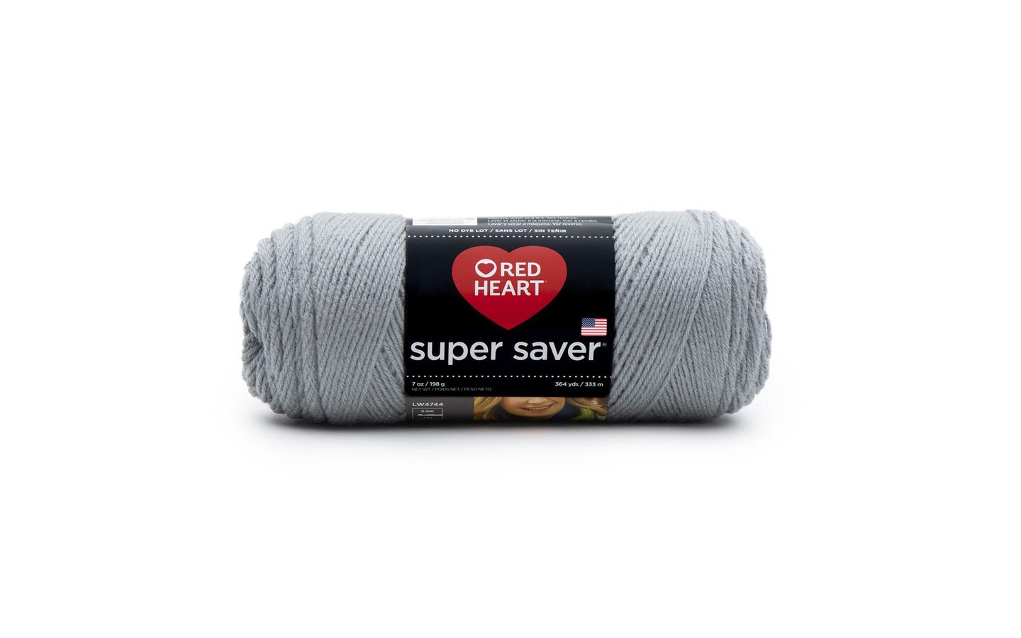 C&#x26;C Red Heart Super Saver Yarn 7oz Dusty Grey