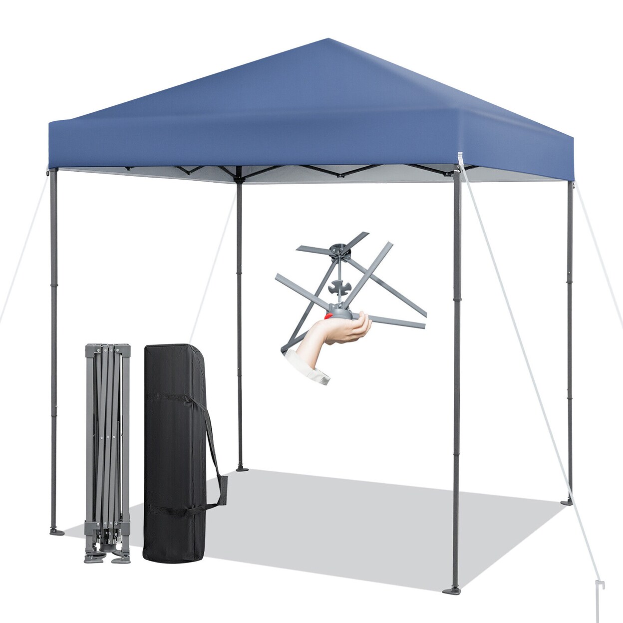 Patio 6.6 X 6.6Ft Outdoor Pop-Up Canopy Tent Upf 50+ Portable Sun Shelter