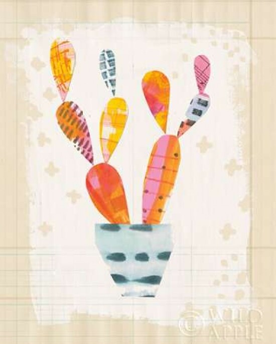Collage Cactus IV on Graph Paper Poster Print by Melissa Averinos - Item # VARPDX24471