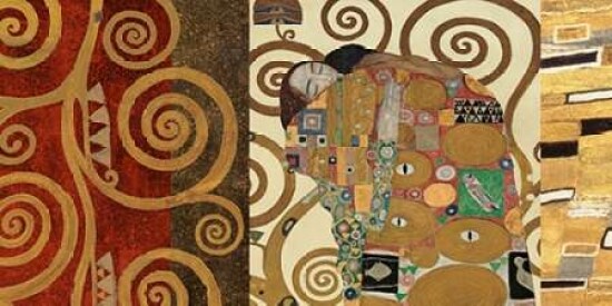 The Embrace-Gold Poster Print by Gustav Klimt - Item # VARPDX2GK120
