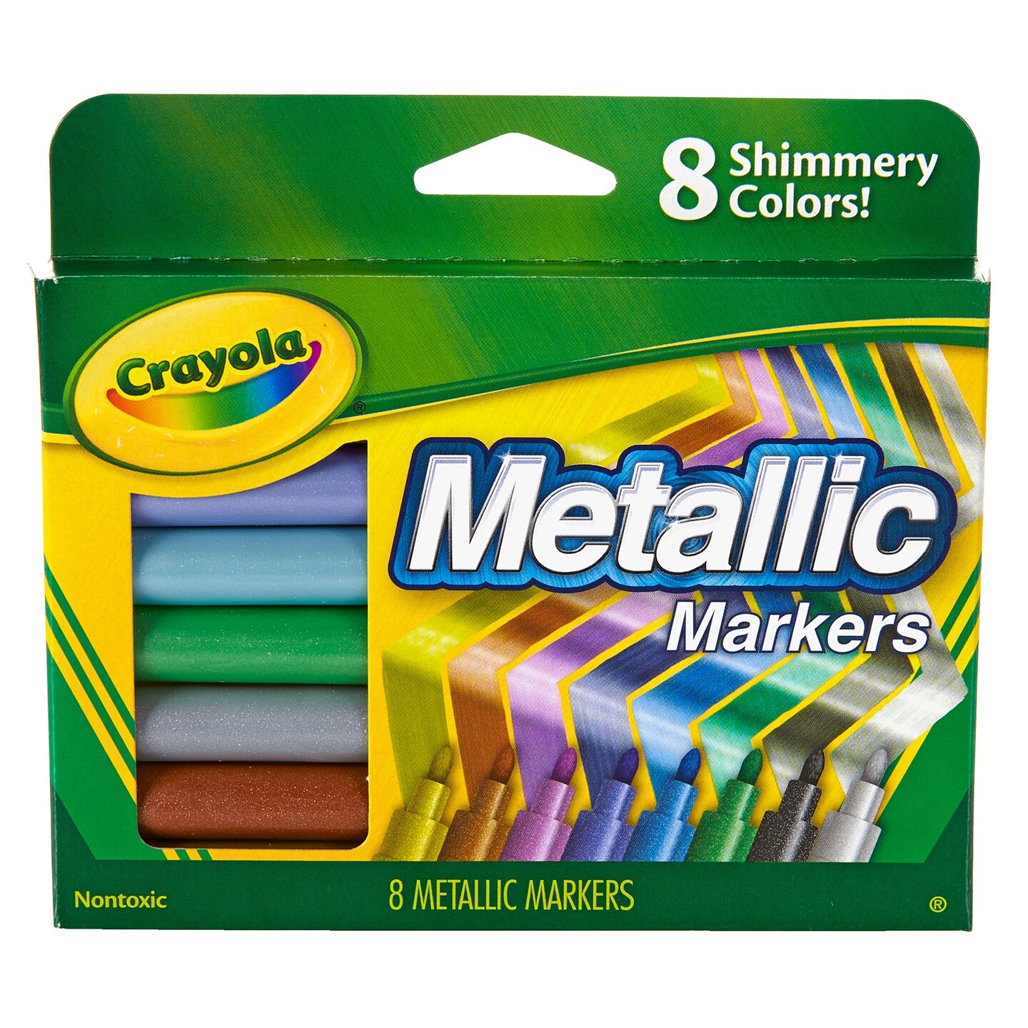 Crayola Metallic Markers-Shimmery Colors 8/Pkg