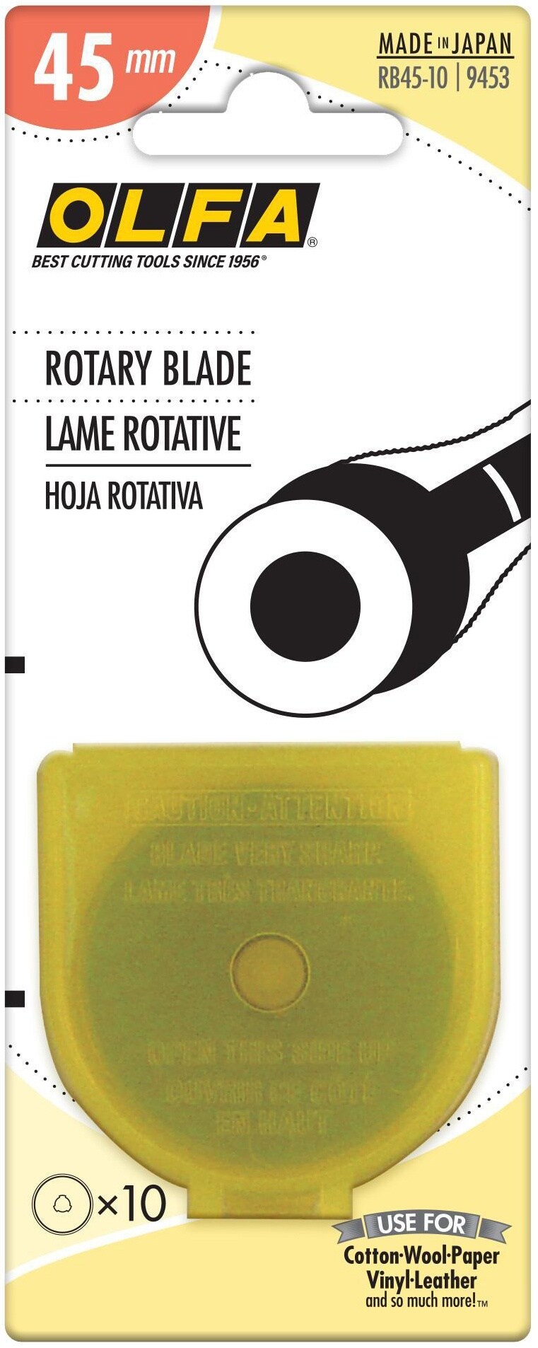OLFA Rotary Blade 45mm 10/Pkg-