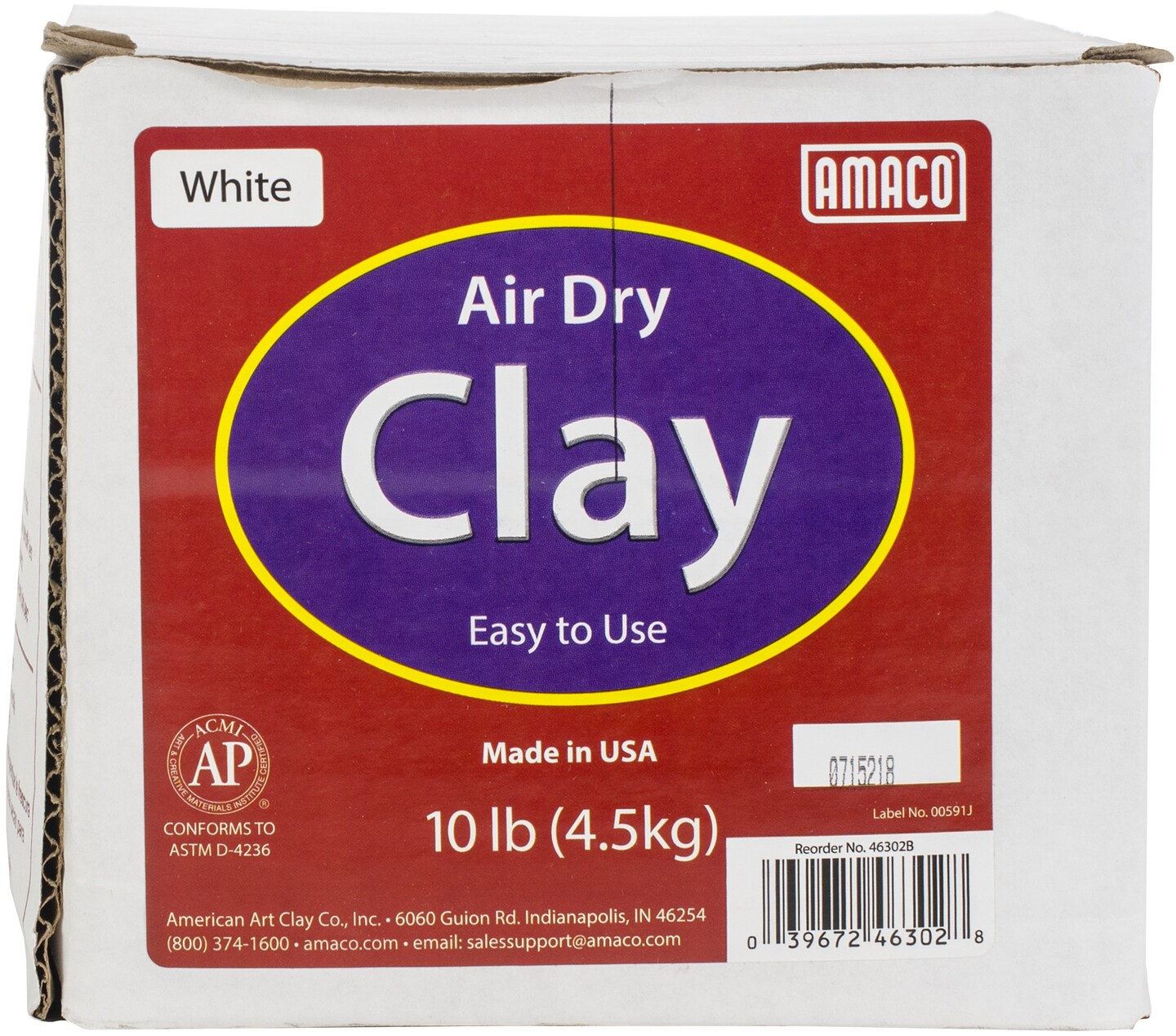 Amaco AirDry Modeling Clay 10LbWhite Michaels