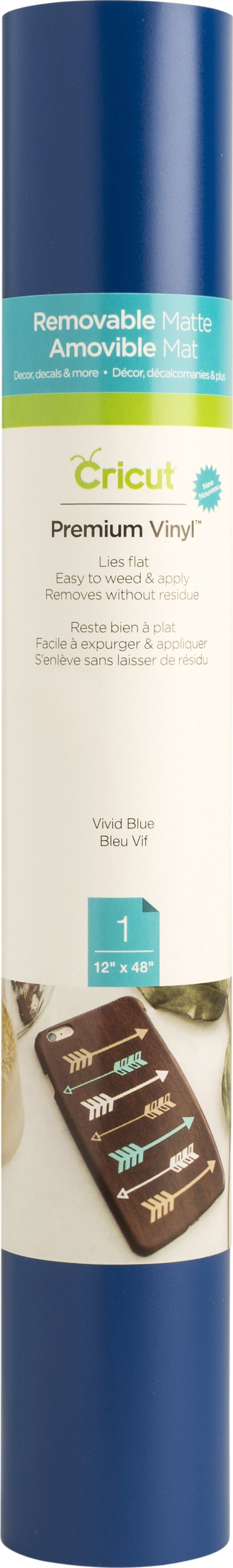 Cricut Vinyl 12&#x22;X48&#x22; Roll-Vivid Blue