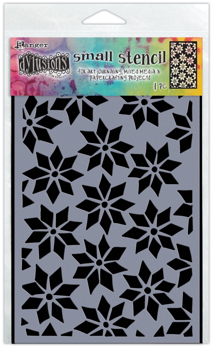 Dyan Reaveley&#x27;s Dylusions Stencils 5&#x22;X8&#x22;-Star Flurry