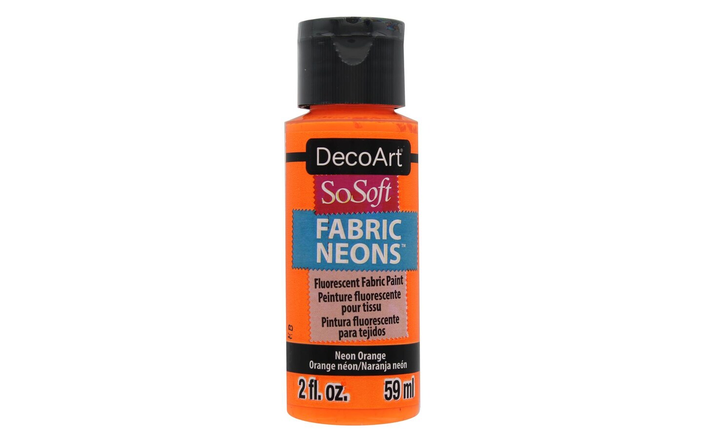 Decoart SoSoft Fabric Paint 2oz Neon Orange Michaels