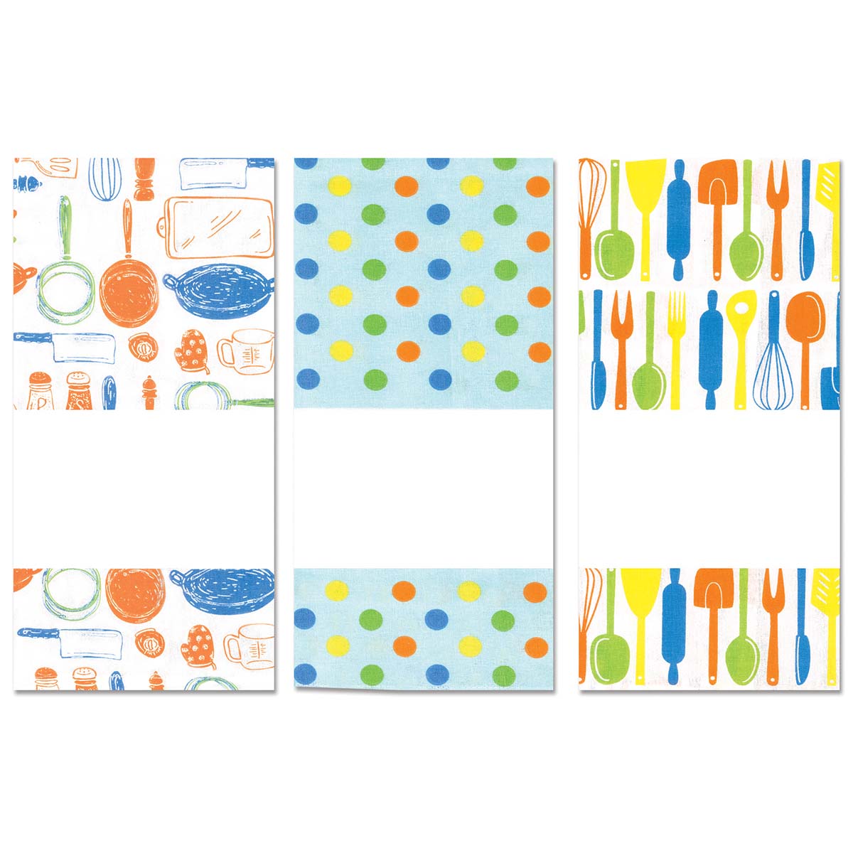Design Works  Kitchen Trio Towels Fabric Blank
