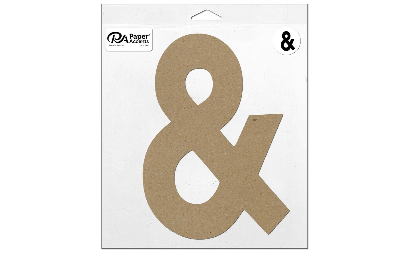 Chipboard Punctuation 11&#x22; Ampersand 1pc Natural
