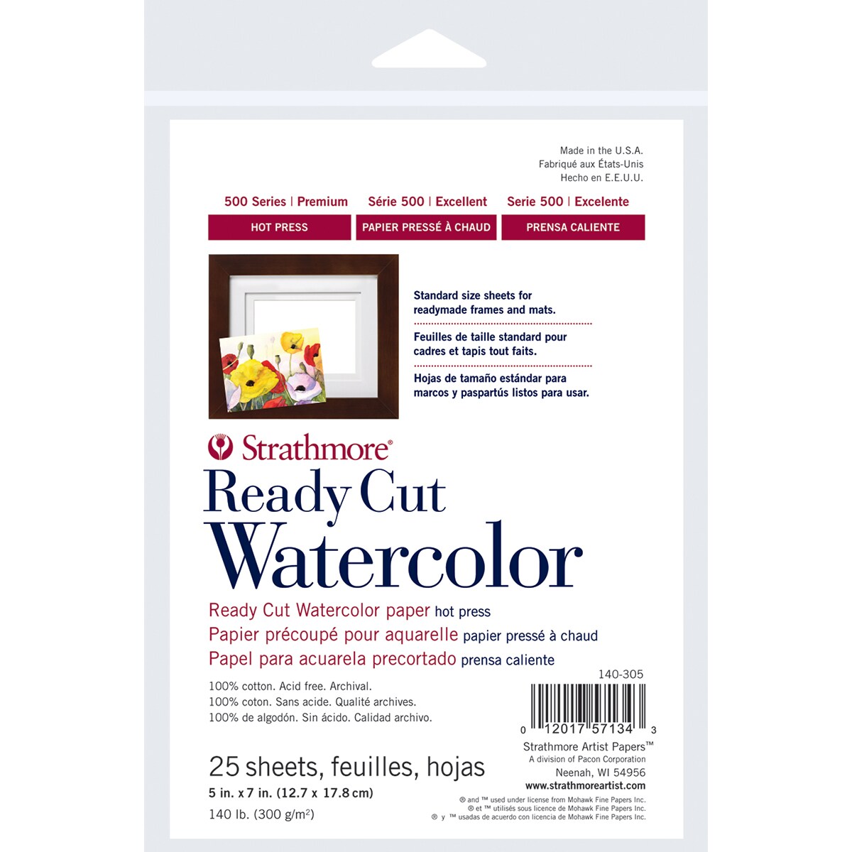 Strathmore Watercolor Paper Pack 5&#x22;X7&#x22;-25 Sheets