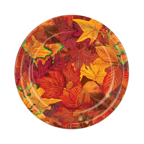 9&#x22; Fall Leaf Plates