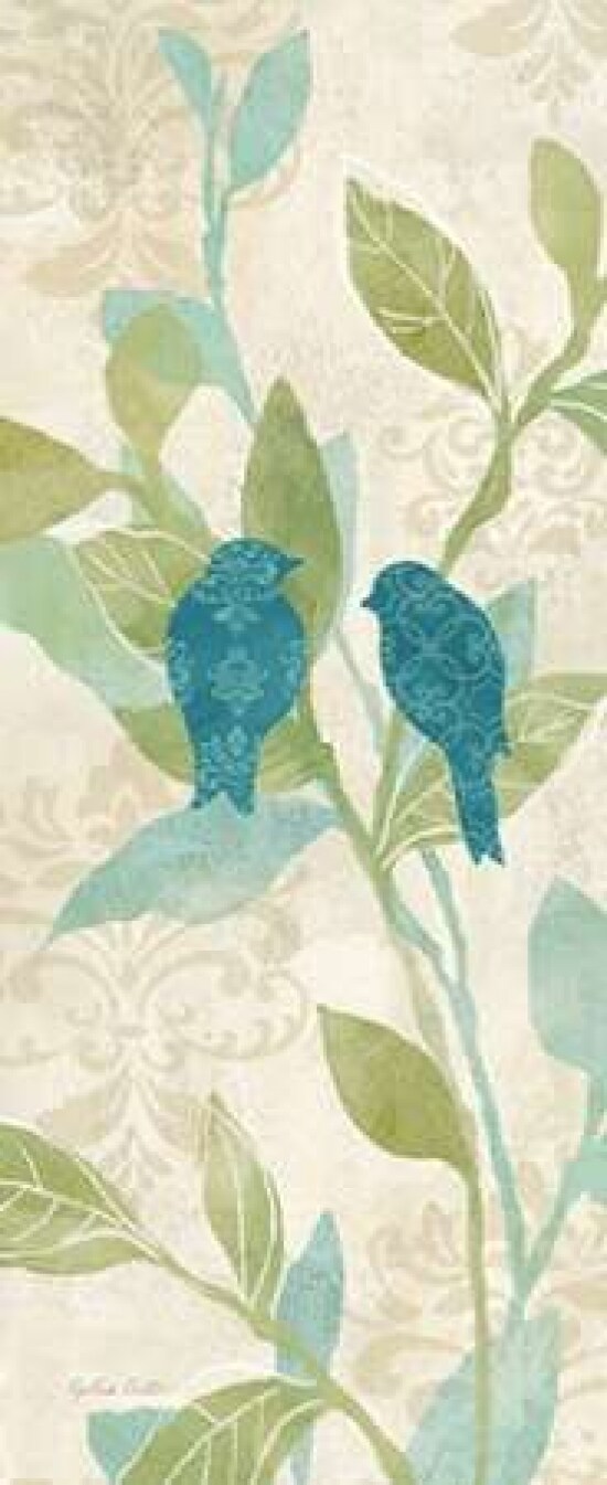 Love Bird Patterns Turquoise Panel II Poster Print by Cynthia Coulter - Item # VARPDXRB7798CC