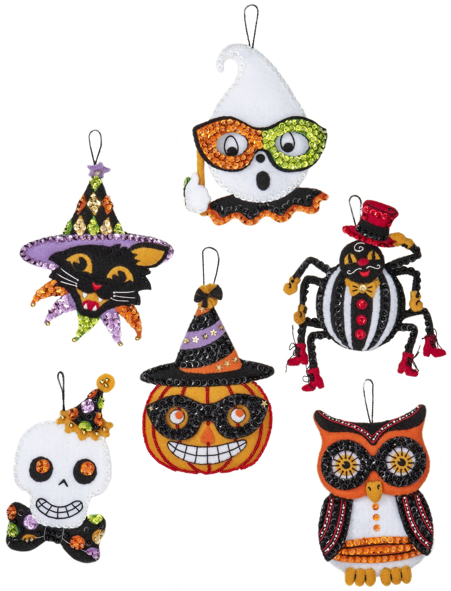 Bucilla Vintage Halloween Ornaments Felt Applique Kit Review