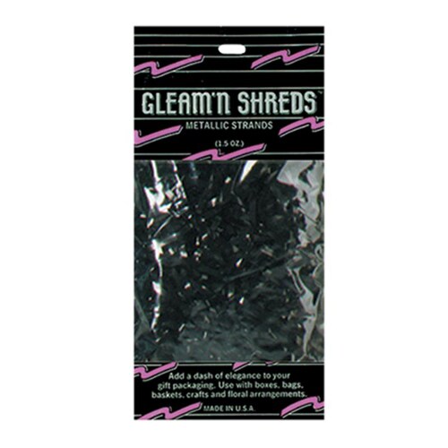 Black Gleam &#x27;N Shreds Metallic Strands