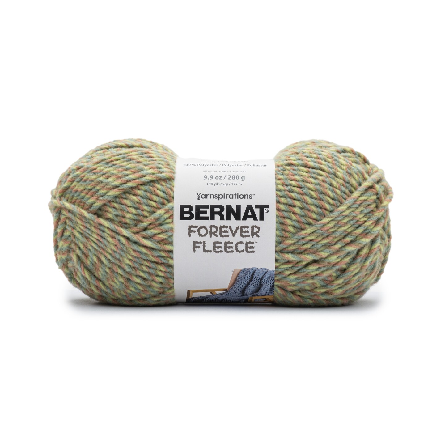 Bernat Forever Fleece Yarn-Croton Green