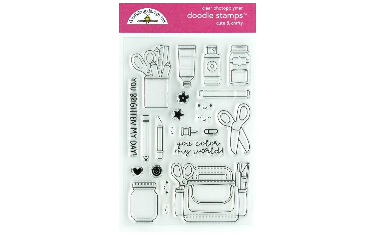 Doodlebug Cute &#x26; Crafty Doodle Stamps