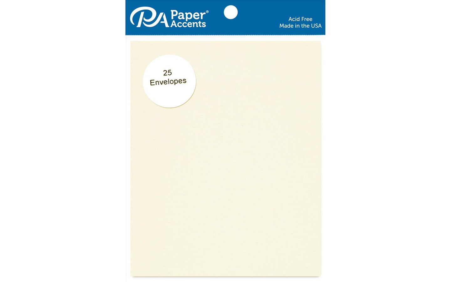Envelope 4.38x5.75 25pc Linen Lt Ivory