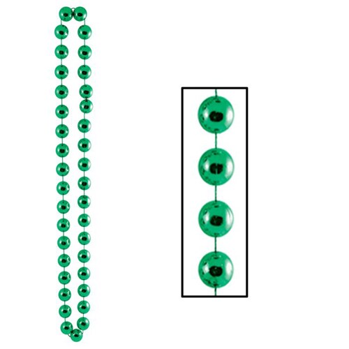 Green Jumbo Party Beads