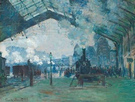 Arrival of the Normandy Train - Gare Saint-Lazare Poster Print by Claude Monet - Item # VARPDX3CM2670