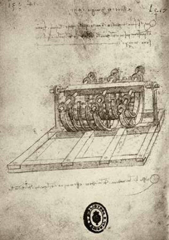 Mechanical Sketches Poster Print by Leonardo Da Vinci - Item # VARPDX277246