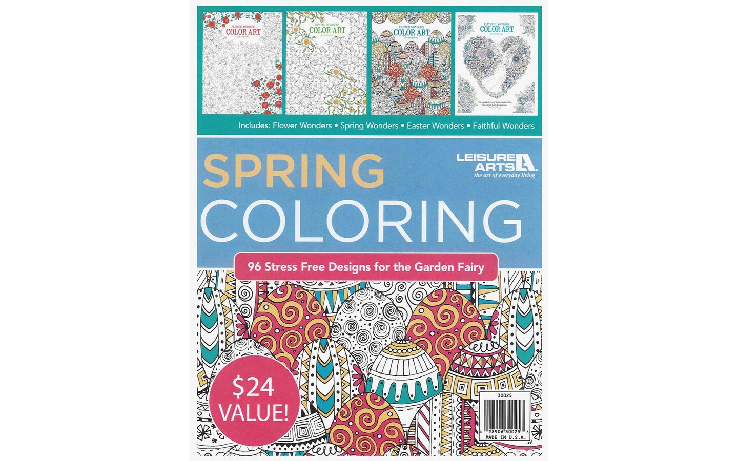 Leisure Arts Spring Coloring Book Bundle