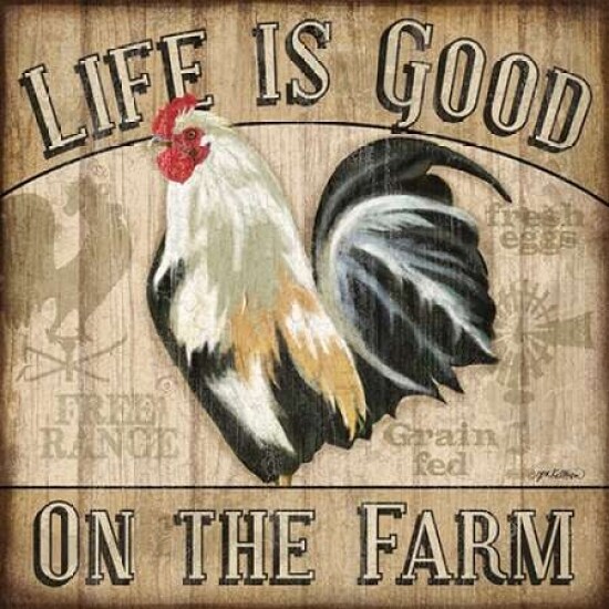 Country Rooster II Poster Print by Jen Killeen - Item # VARPDXRB7355JK