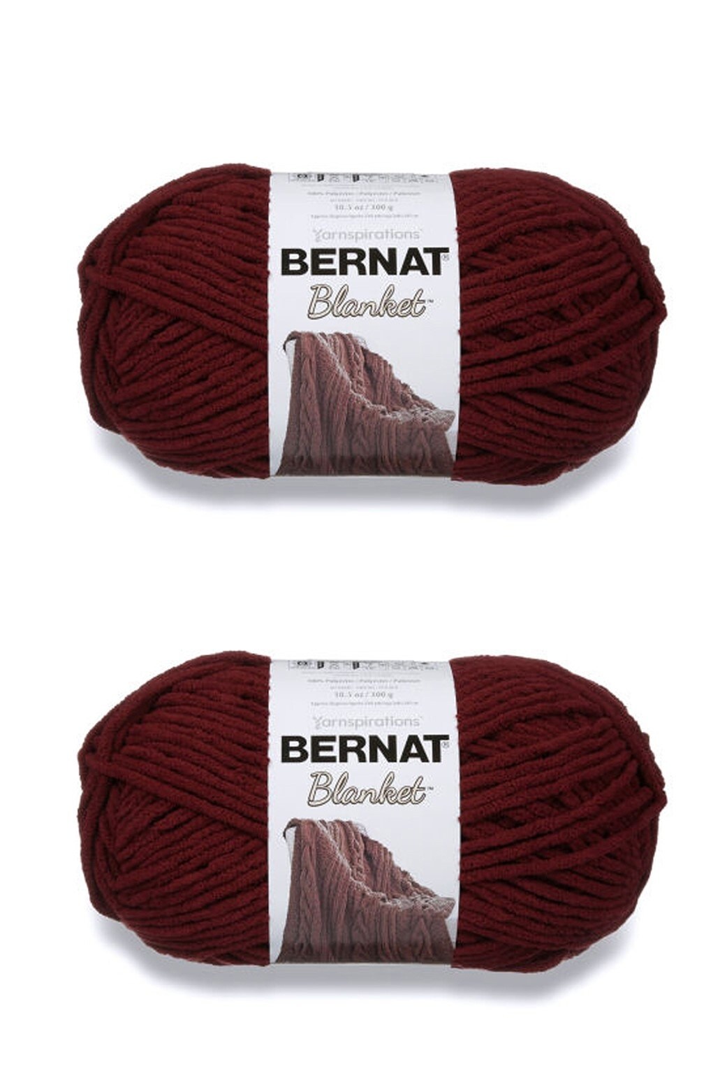 Bernat Blanket 6 Super Bulky Polyester Yarn, Purple Plum 10.5oz/300g, 220  Yards