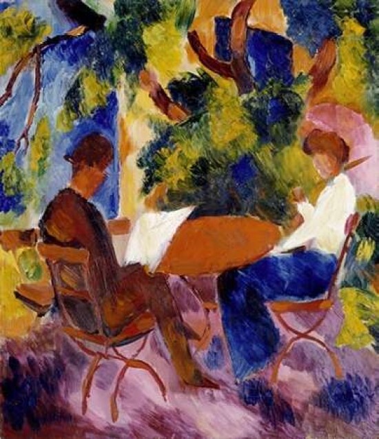 At The Garden Table Poster Print by  August Macke - Item # VARPDX266798