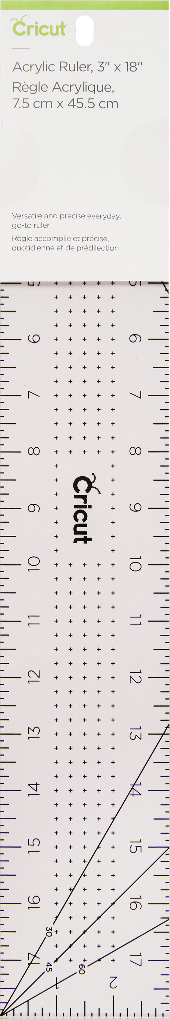 Cricut Acrylic Ruler 3&#x22;X18&#x22;-Rose
