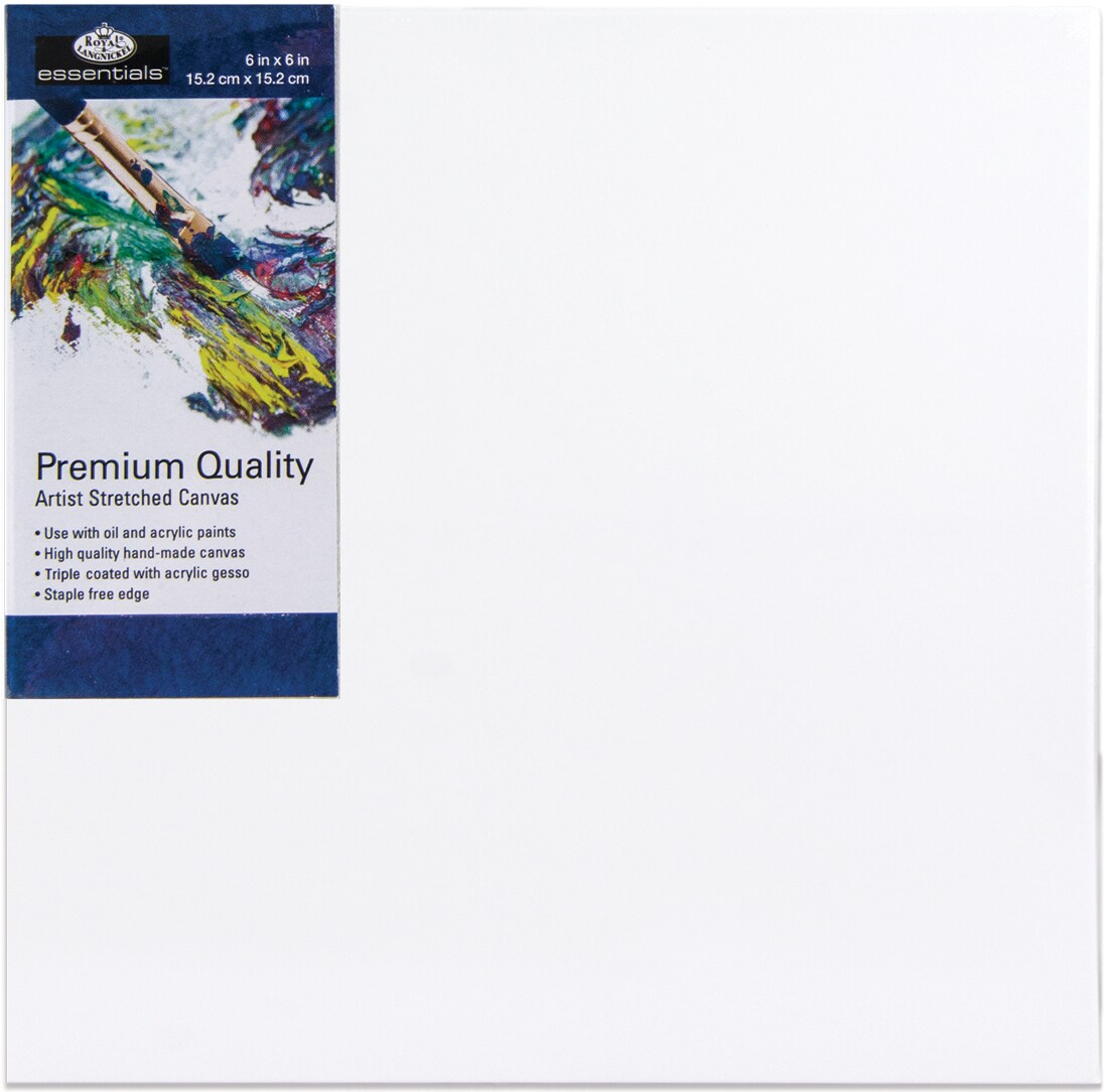 Royal Langnickel essentials(TM) Premium Stretched Canvas-6"x6"