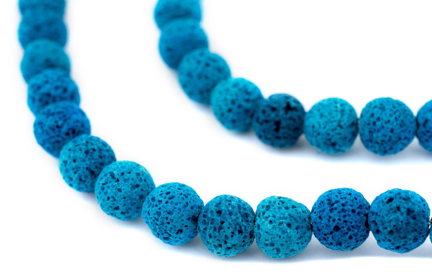 TheBeadChest Turquoise Blue Volcanic Lava Beads 10mm Michaels