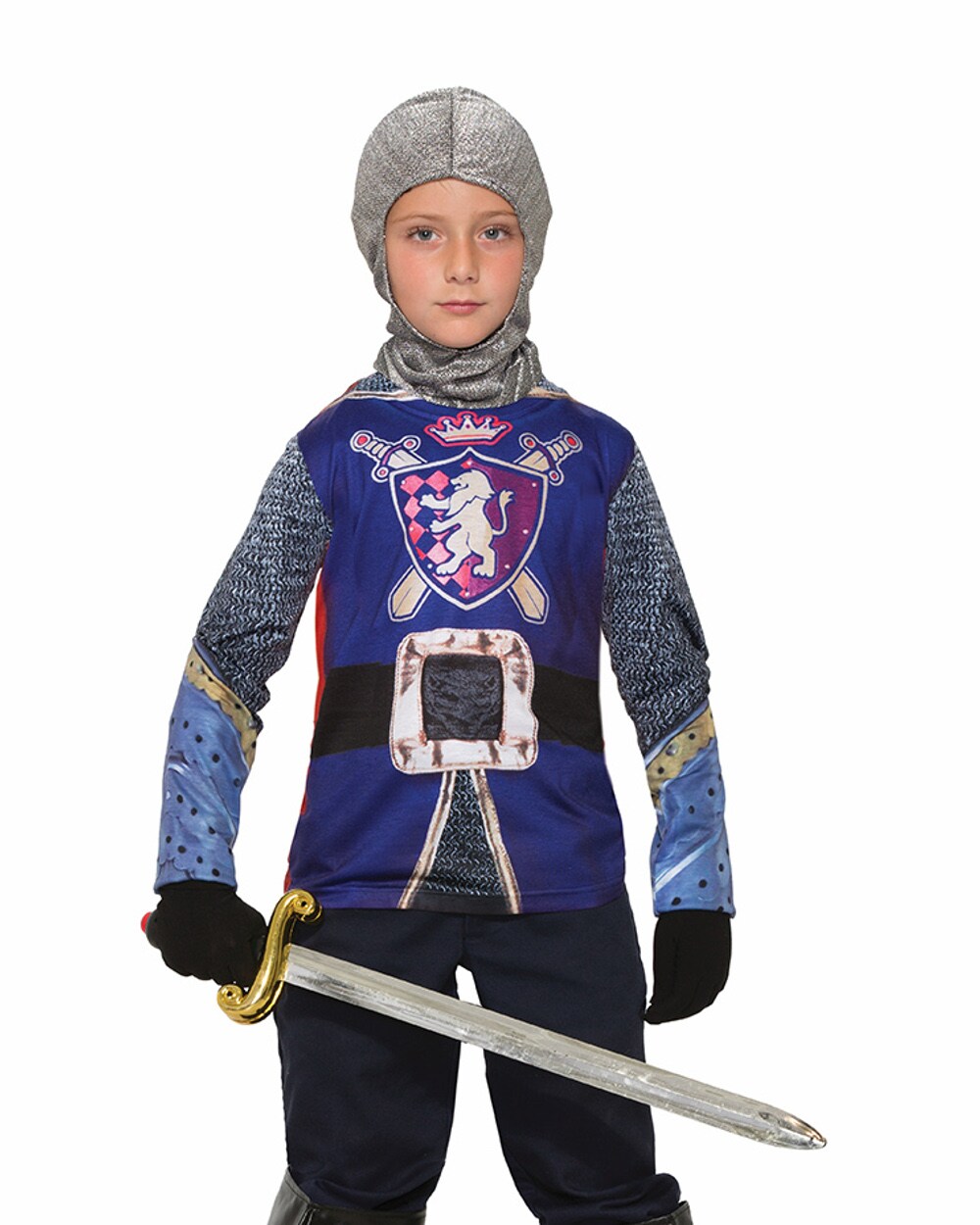 Child&#x27;s Medieval Armored Knight Printed Sublimation Shirt