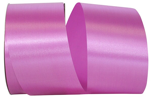 Florist Ribbons --- 2.5 inch x 50 yards --- Satin / Acetate Supreme Cooler Ribbon -- Violet Color