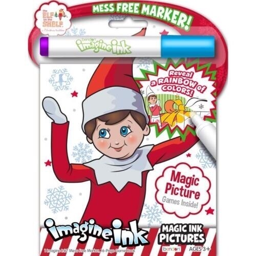 Bendon Publishing Elf Imagine Ink Coloring and Activity Book Value Size