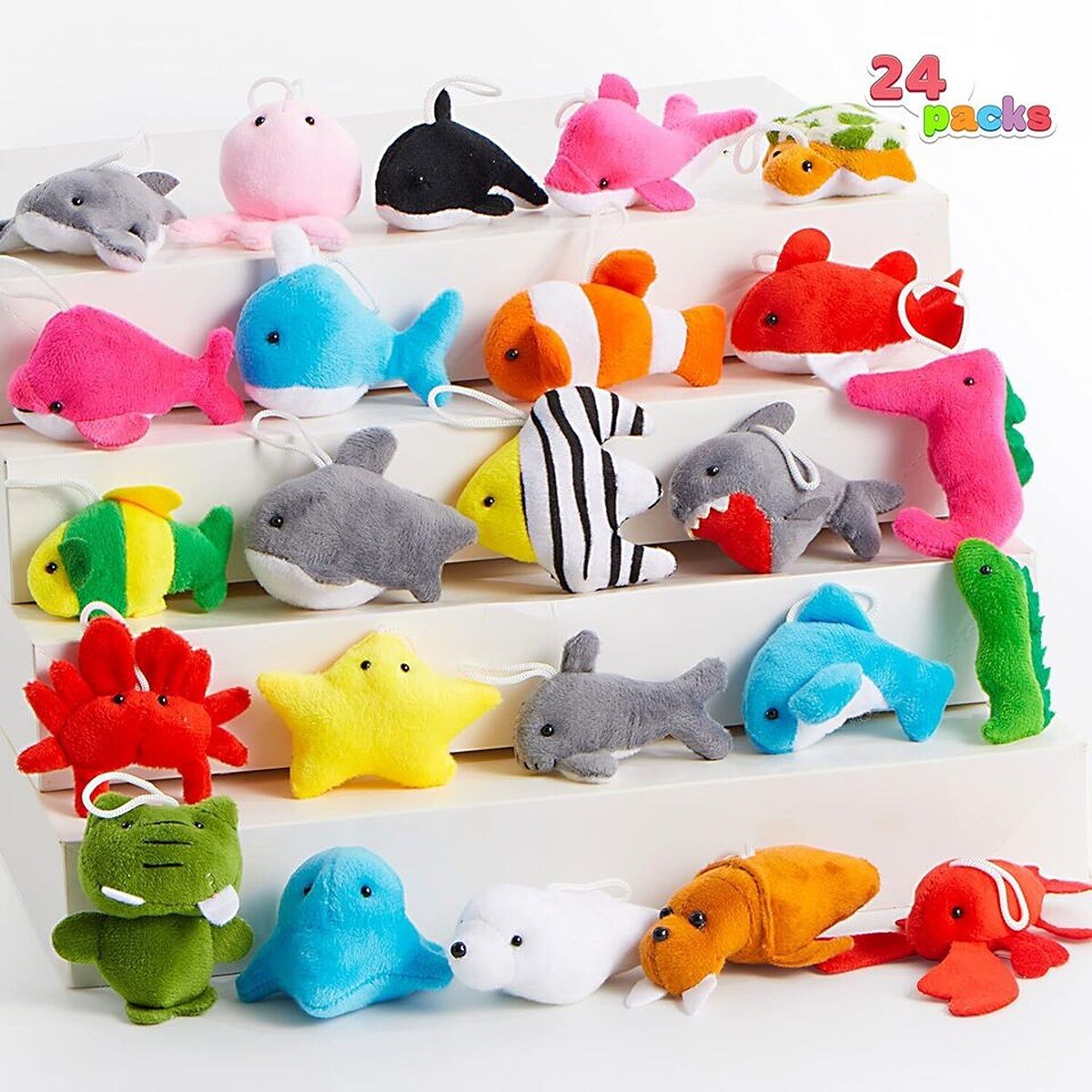 Small Animal Plush Toy 24 packs