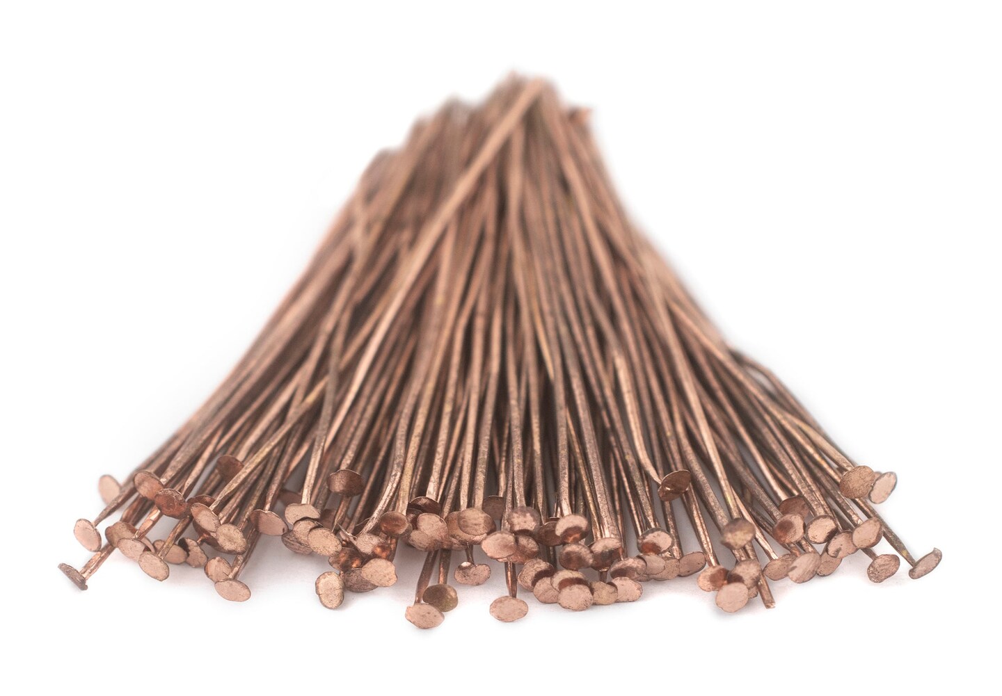 TheBeadChest Copper 21 Gauge 2 Inch Head Pins (Approx 100 pieces)