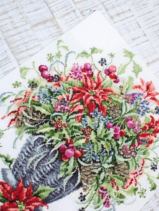 December Bouquet B7002L Counted Cross-Stitch Kit